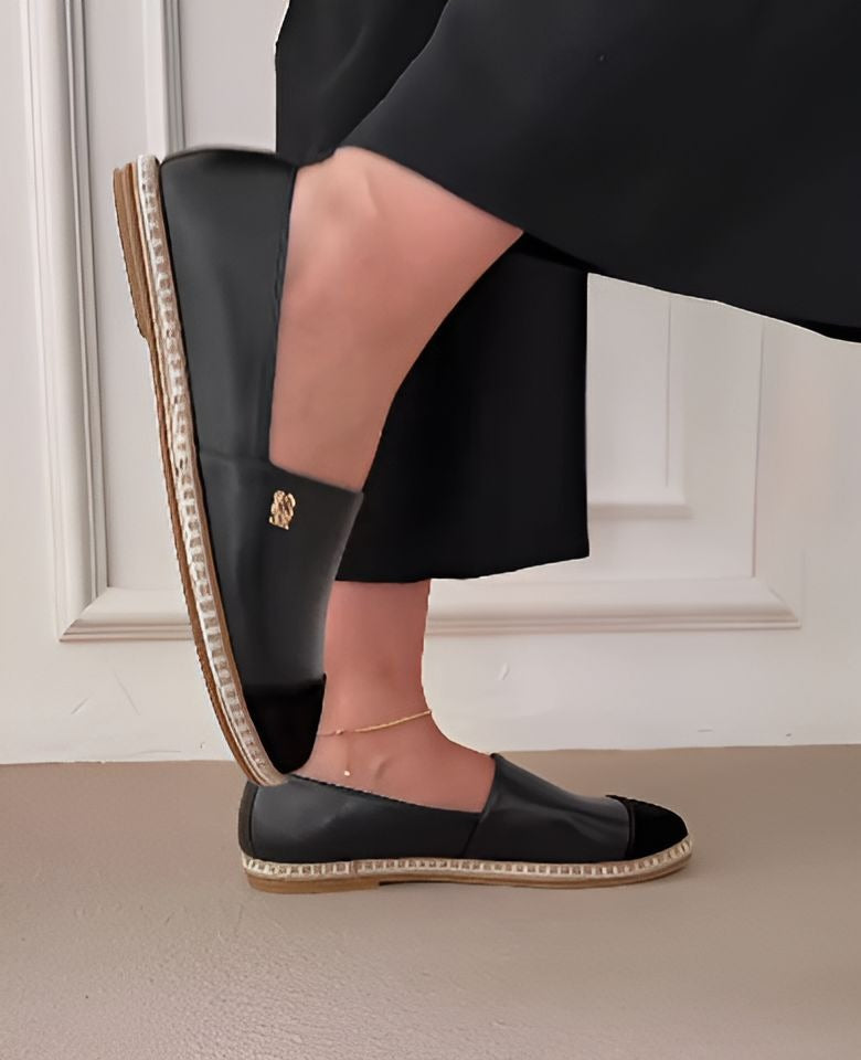 Black Soft Leather Slip-On Loafers