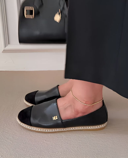Black Soft Leather Slip-On Loafers