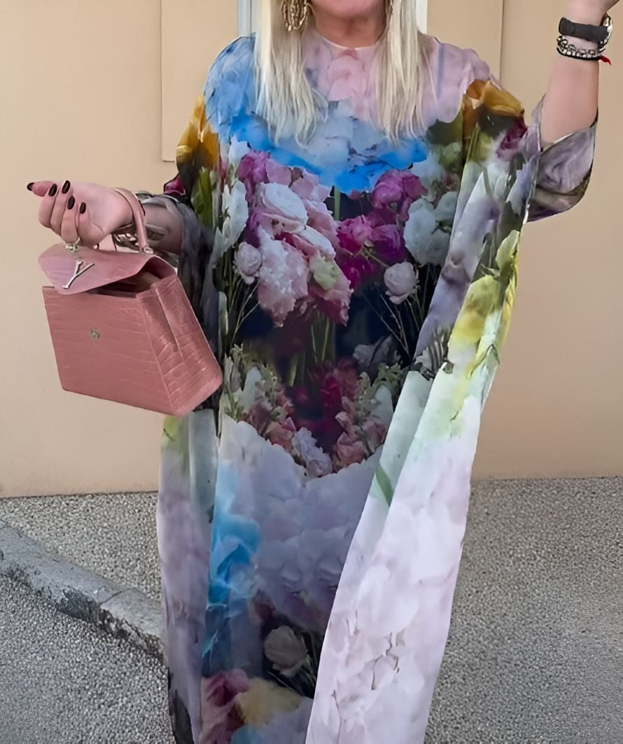 Lightweight Printed Flowy Dress