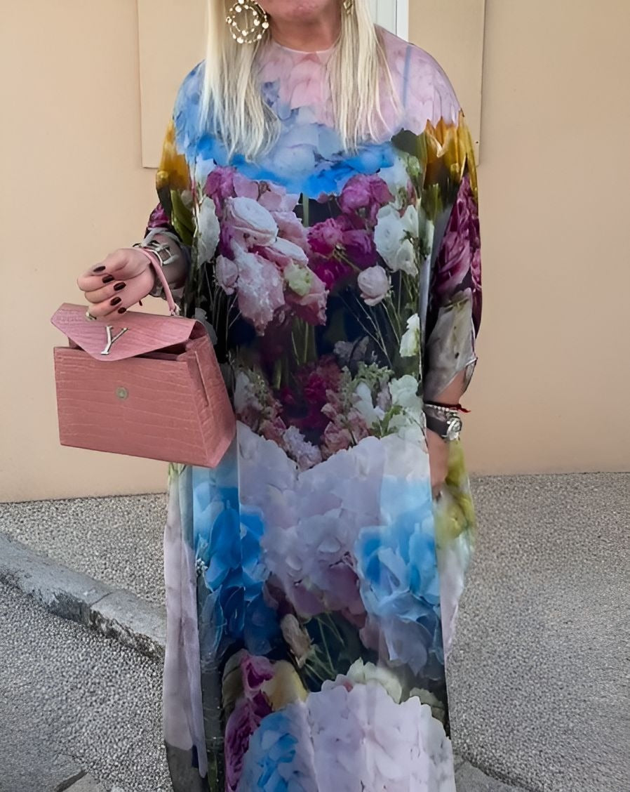 Lightweight Printed Flowy Dress