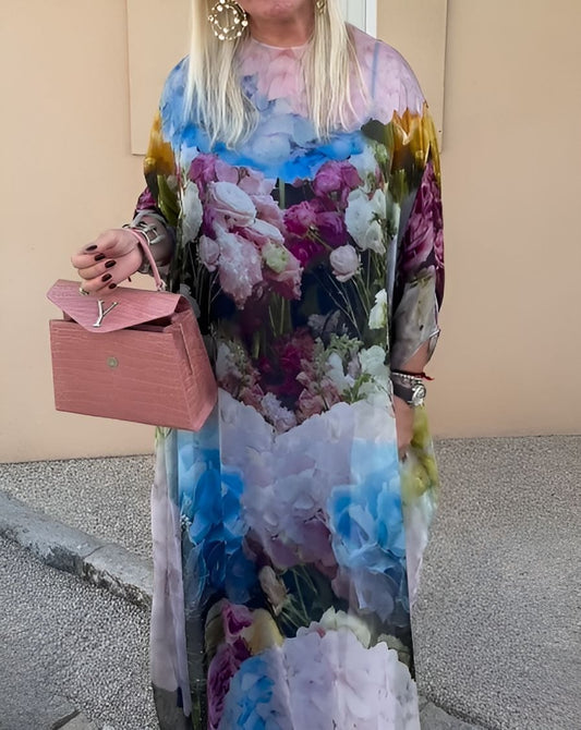 Lightweight Printed Flowy Dress