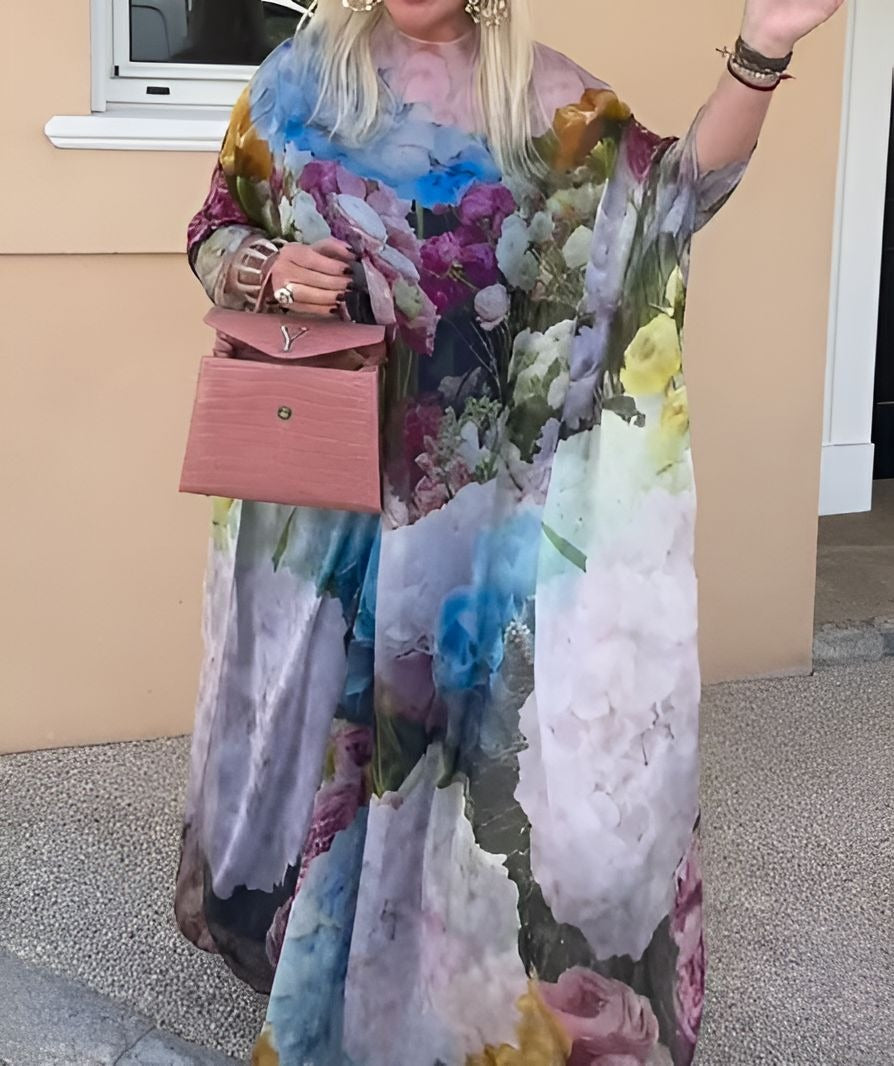 Lightweight Printed Flowy Dress