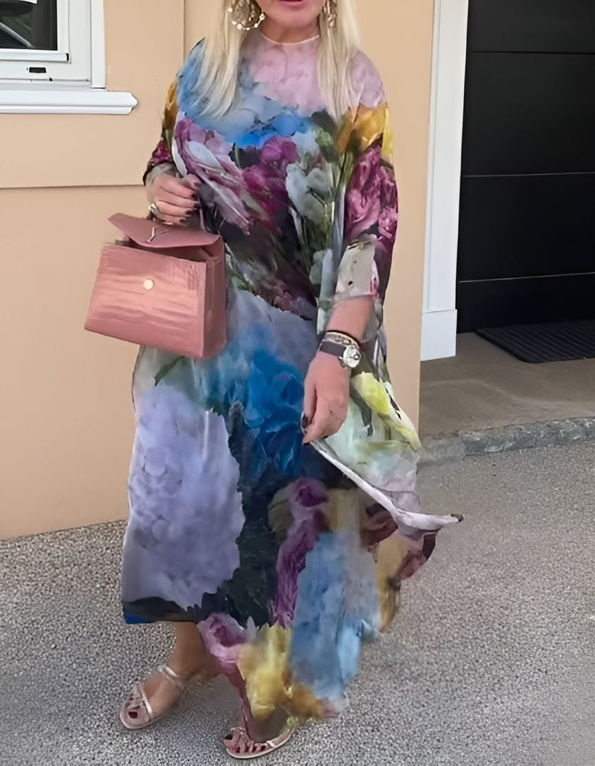 Lightweight Printed Flowy Dress