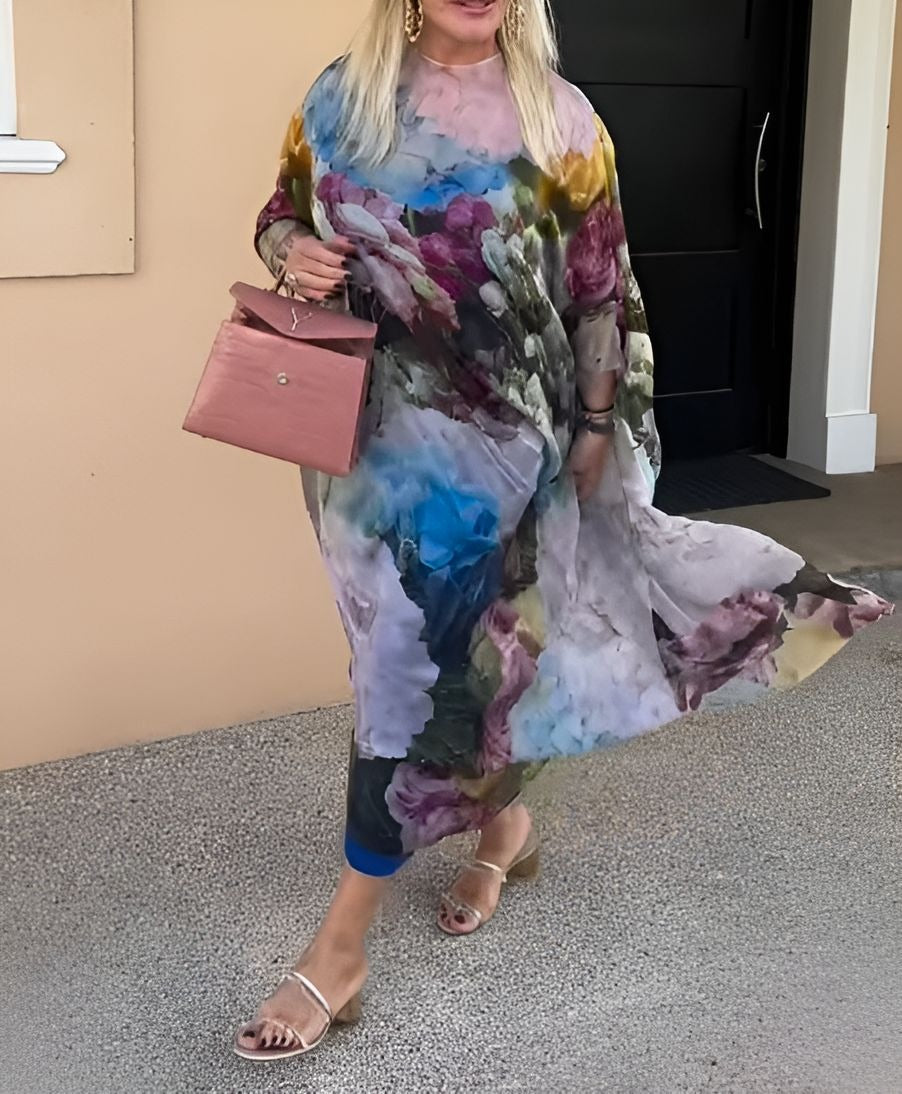 Lightweight Printed Flowy Dress