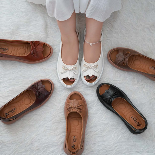Bow Leather Sandals