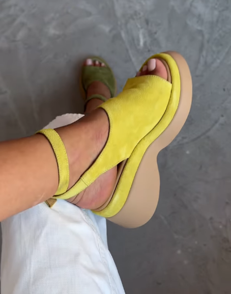 Suede Platform Sandals