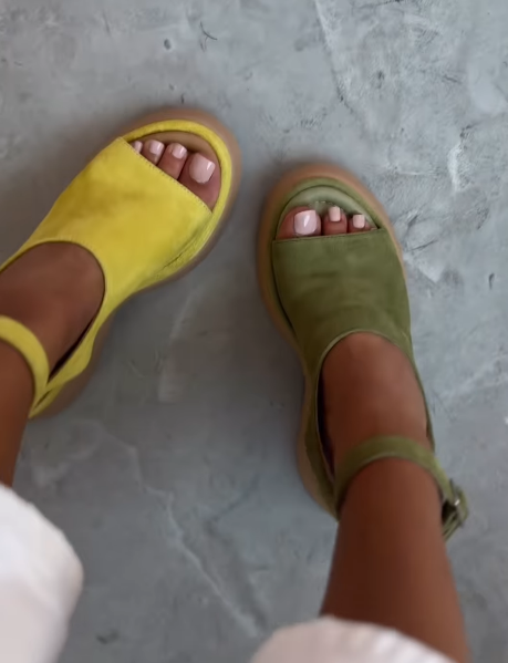 Suede Platform Sandals
