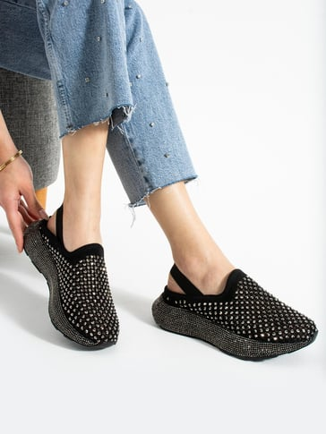 Sparkling Rhinestone Women's Sports Shoes