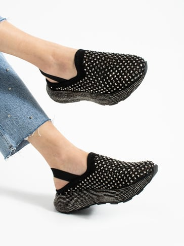 Sparkling Rhinestone Women's Sports Shoes