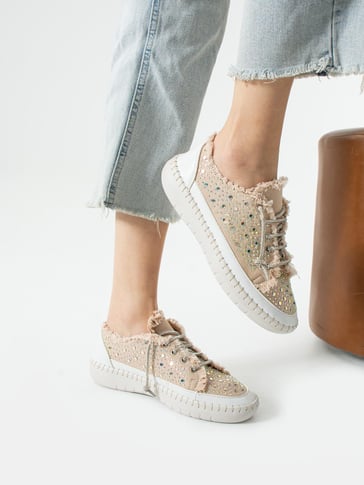Sparkling Rhinestone Casual Women Shoes