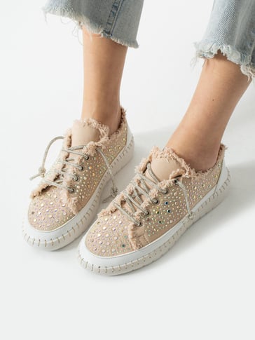 Sparkling Rhinestone Casual Women Shoes