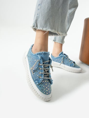 Sparkling Rhinestone Casual Women Shoes