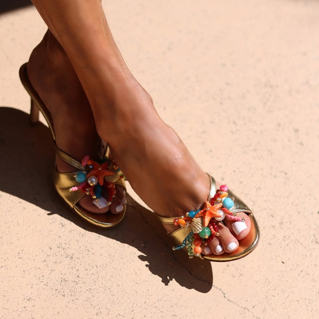 High Heels With Oceanic Pendants
