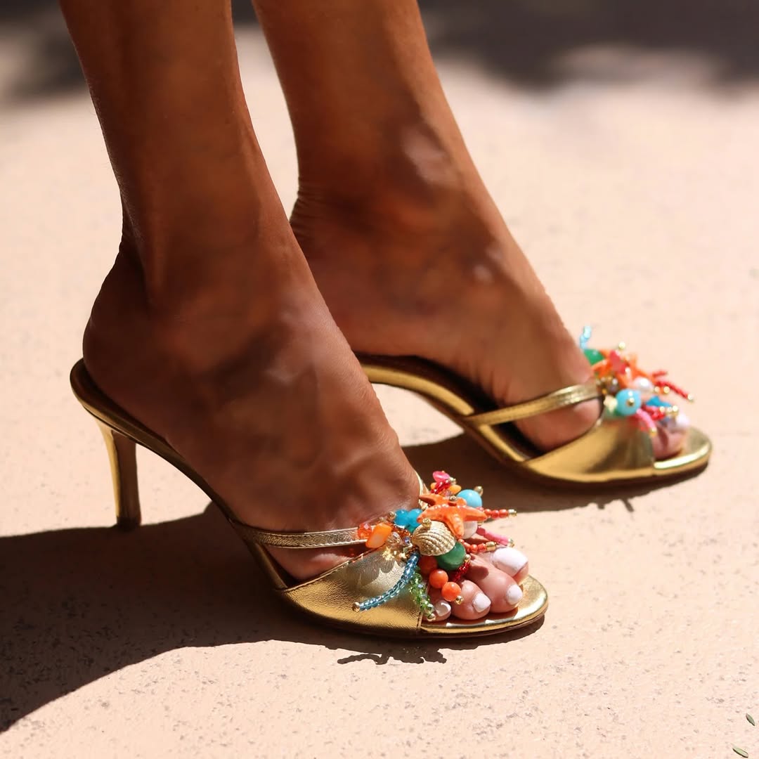 High Heels With Oceanic Pendants