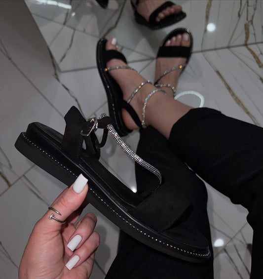 Sparkling Flat Sandals