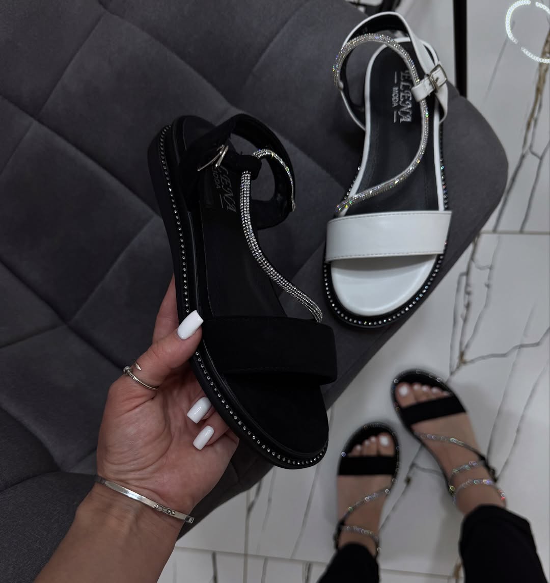 Sparkling Flat Sandals