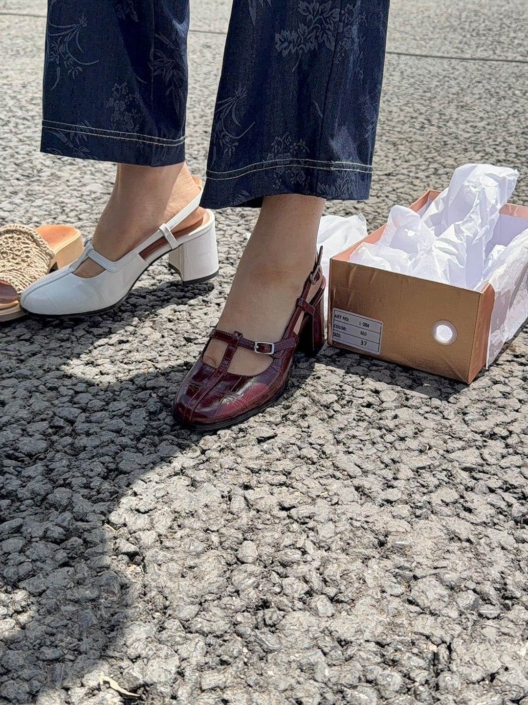 Elegant Chunky Heel Sandals