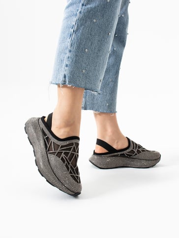 Sparkling Rhinestone Breathable Women Shoes