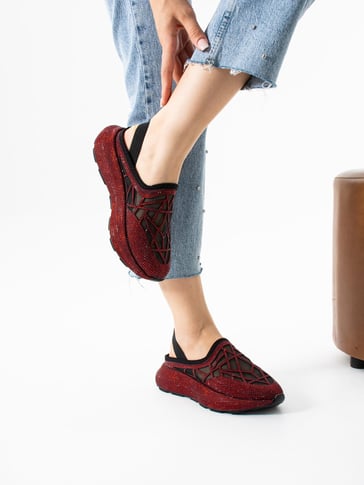Sparkling Rhinestone Breathable Women Shoes