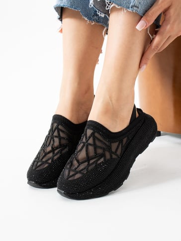 Sparkling Rhinestone Breathable Women Shoes