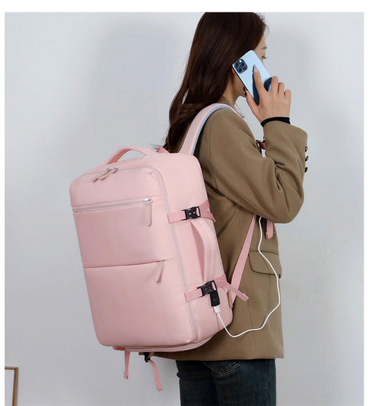 Large capacity travel commuter backpack