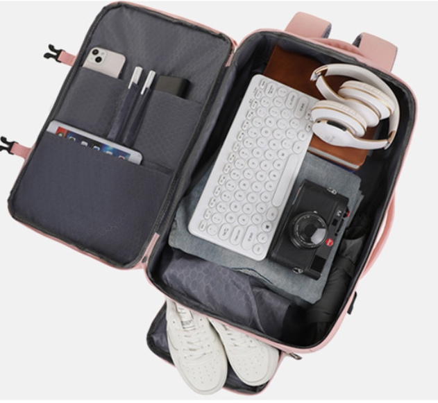Large capacity travel commuter backpack