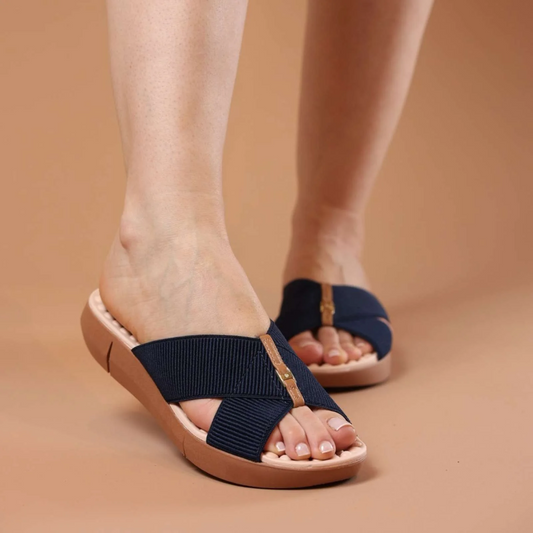 Women's X-Shaped Massaging Slippers