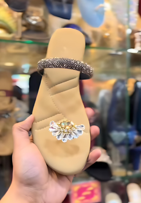 Sparkling Rhinestone Slippers