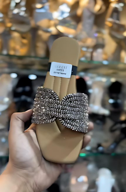 Sparkling Rhinestone Slippers
