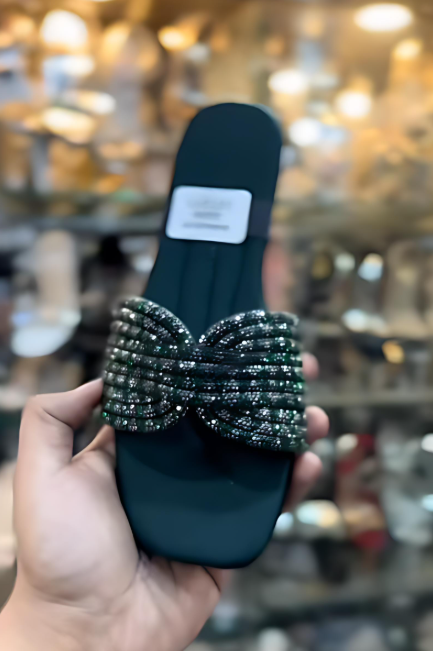 Sparkling Rhinestone Slippers