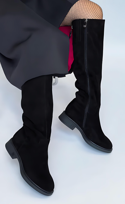 Black Suede Boots