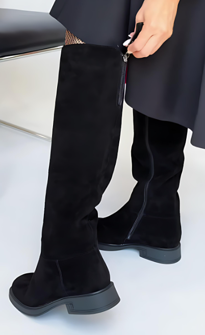 Black Suede Boots