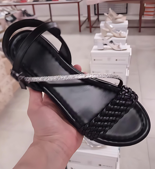 Sparkling Rhinestone Casual Sandals