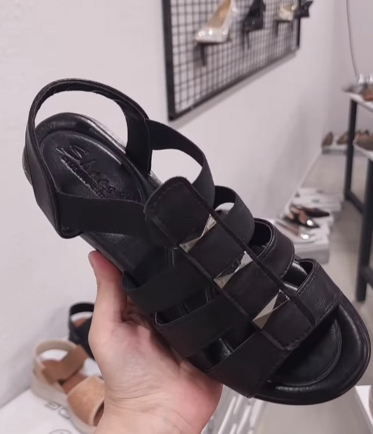 Braided Soft Leather Comfort Sandals