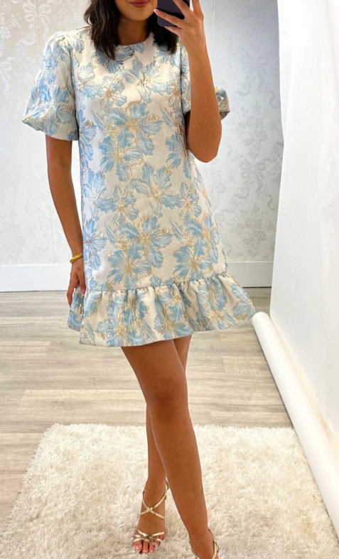 Blue Floral Dress