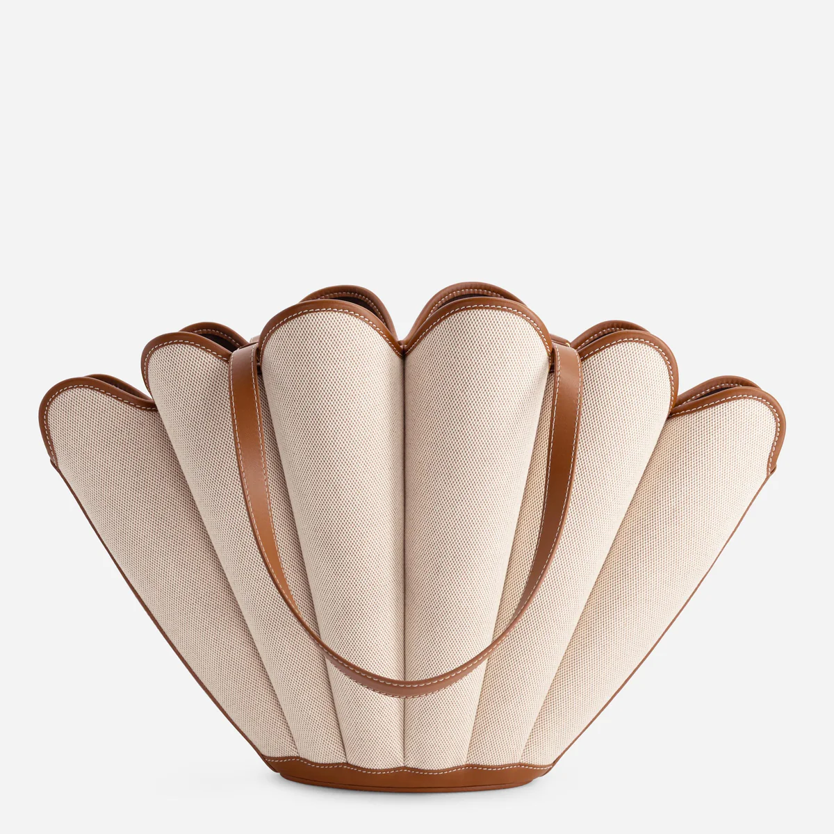 Handmade Canvas Seashell Tote Bag