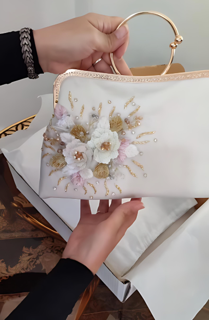 Elegant 3D Flower Handbag