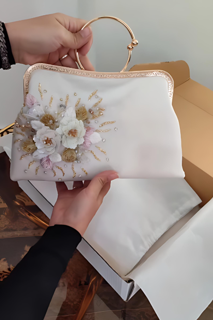 Elegant 3D Flower Handbag