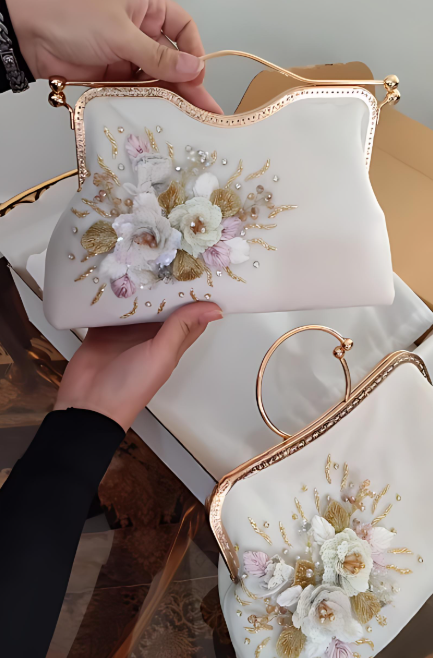 Elegant 3D Flower Handbag