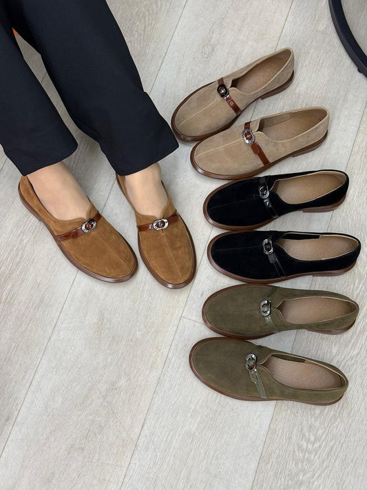 Women's Suede Slip-On Shoes