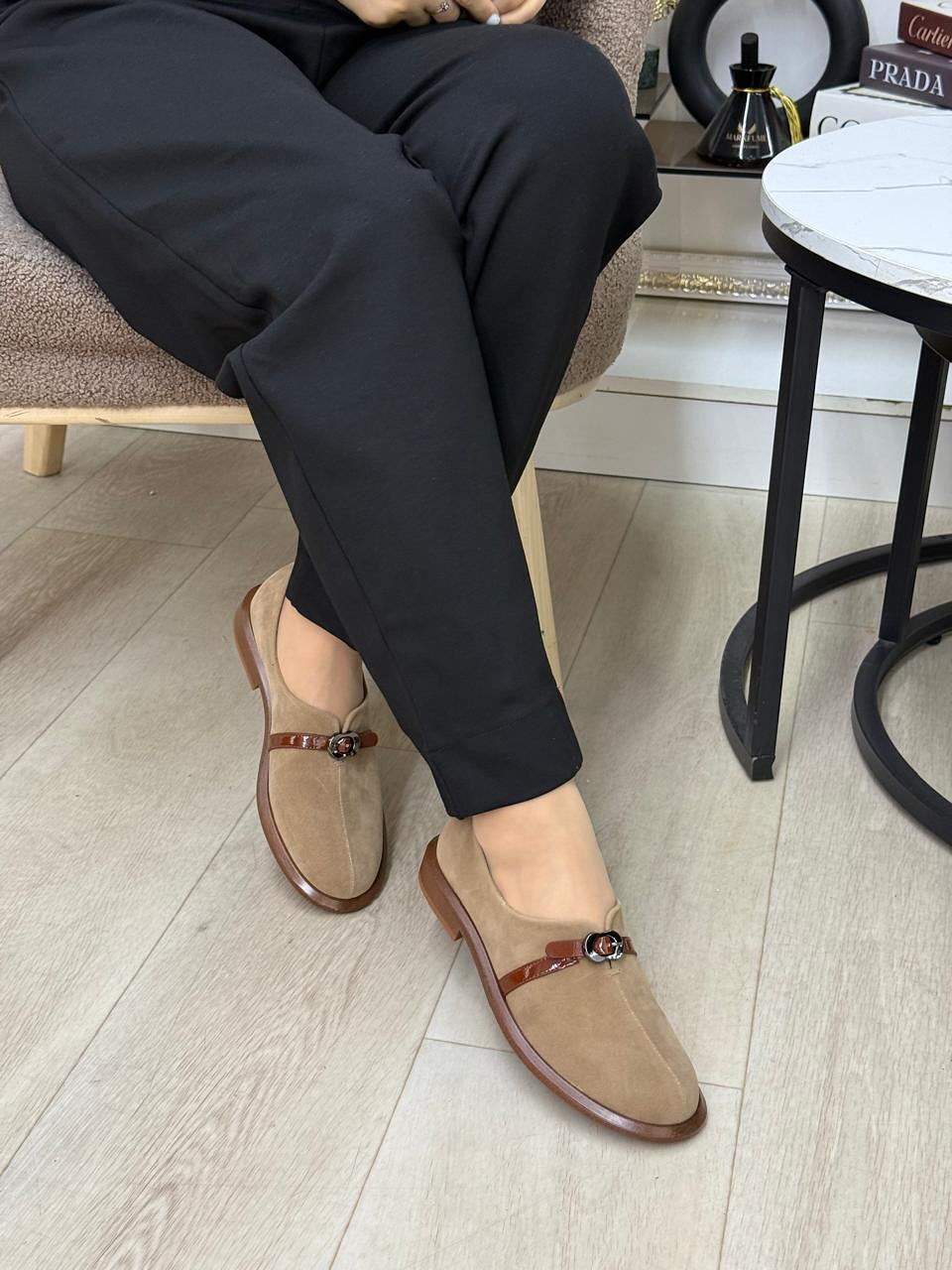 Women's Suede Slip-On Shoes