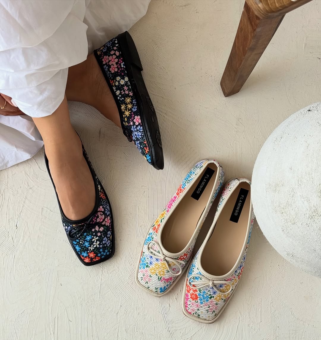 Colorful Printed Women's Flat Shoes
