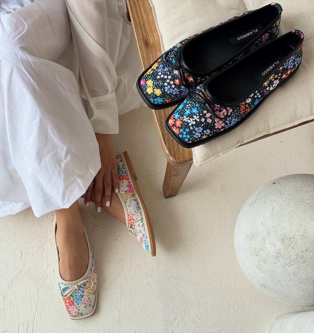 Colorful Printed Women's Flat Shoes