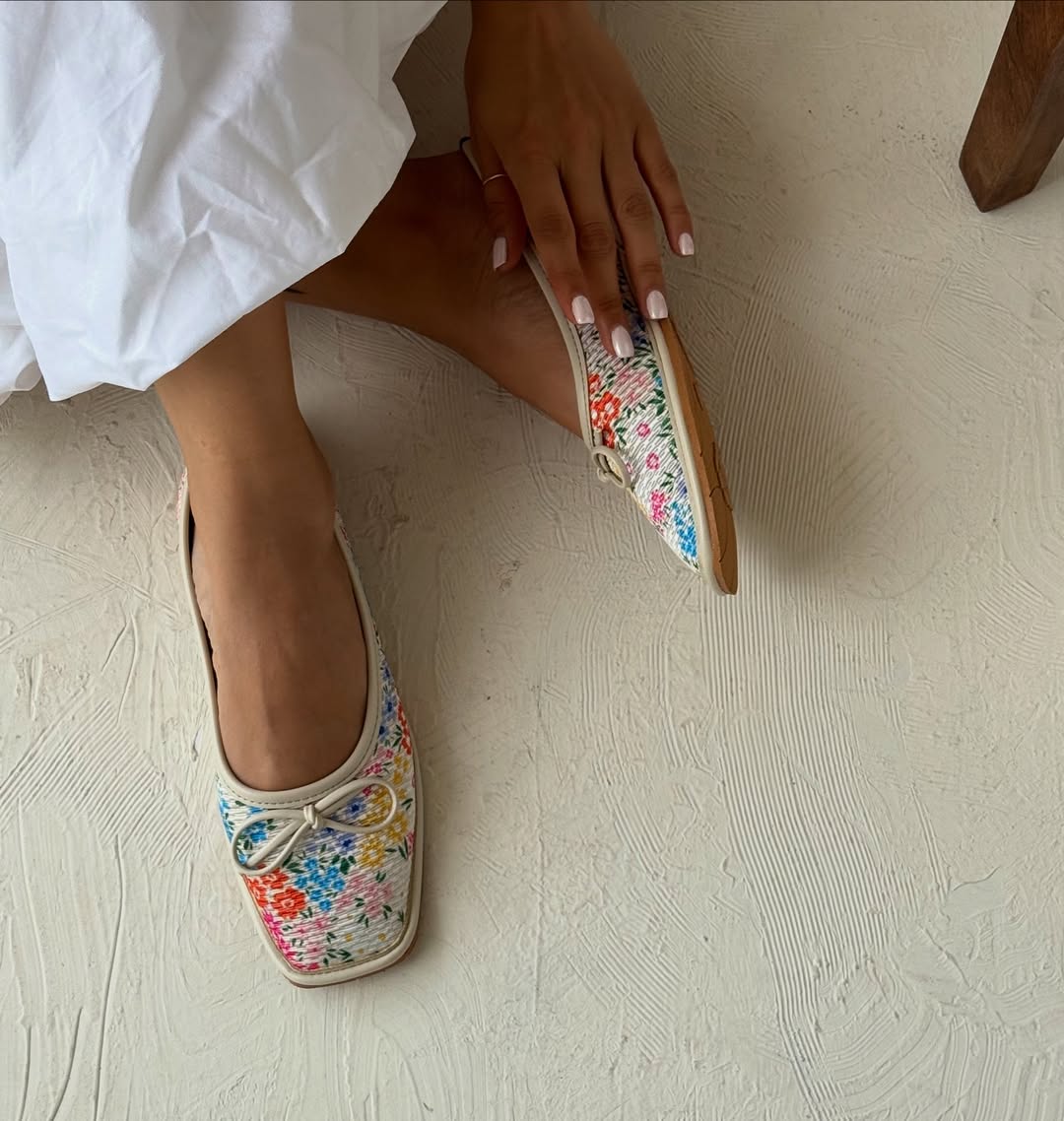 Colorful Printed Women's Flat Shoes