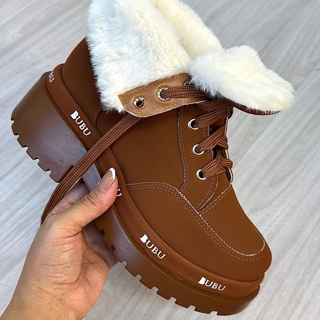 Women's Fleece-Lined Warm Non-Slip Martin Boots