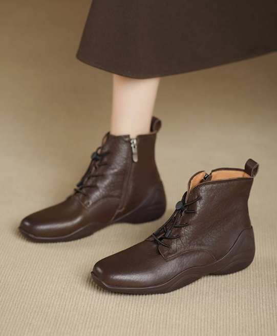 Women's Super Soft Leather Ankle Boots