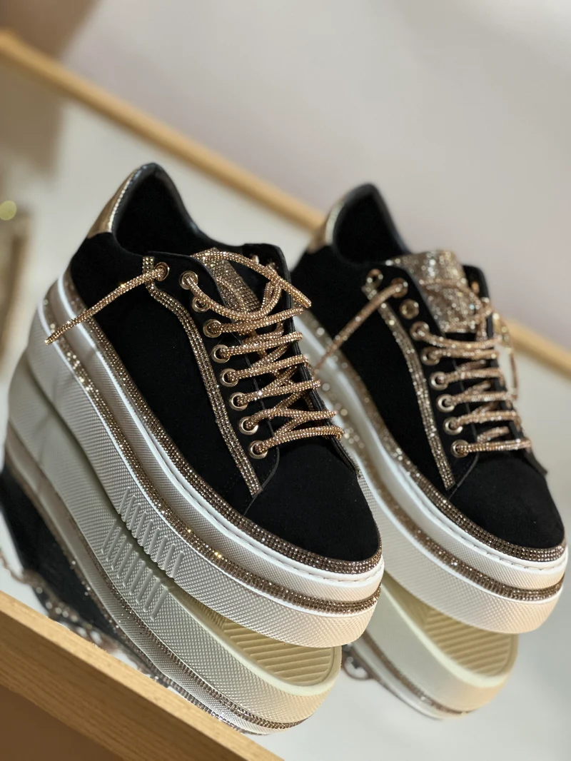 Women's Sparkling Rhinestone Platform Shoes