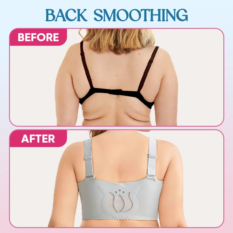 Women Lace Front Zipper Bra