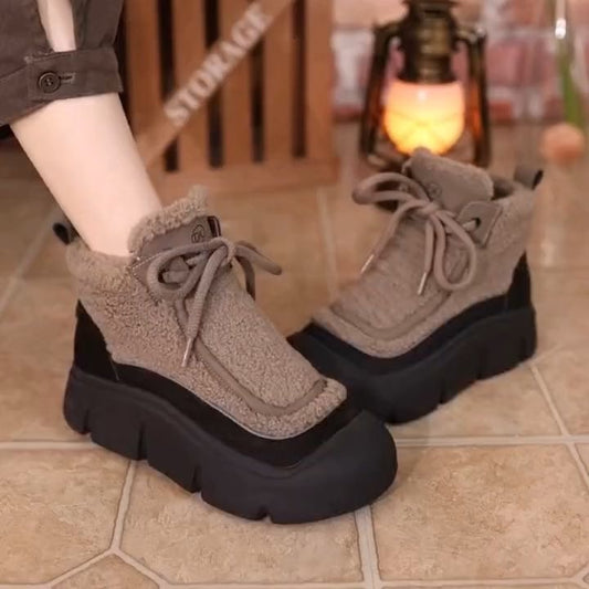 Women's Comfortable Thick-Soled Fleece Shoes