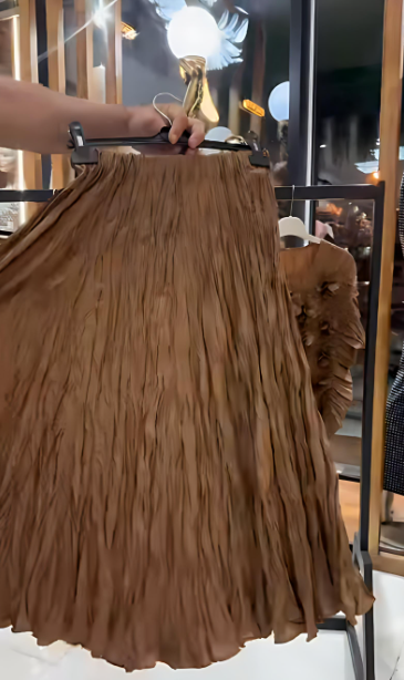 3D Flower Pleated Skirt Suit